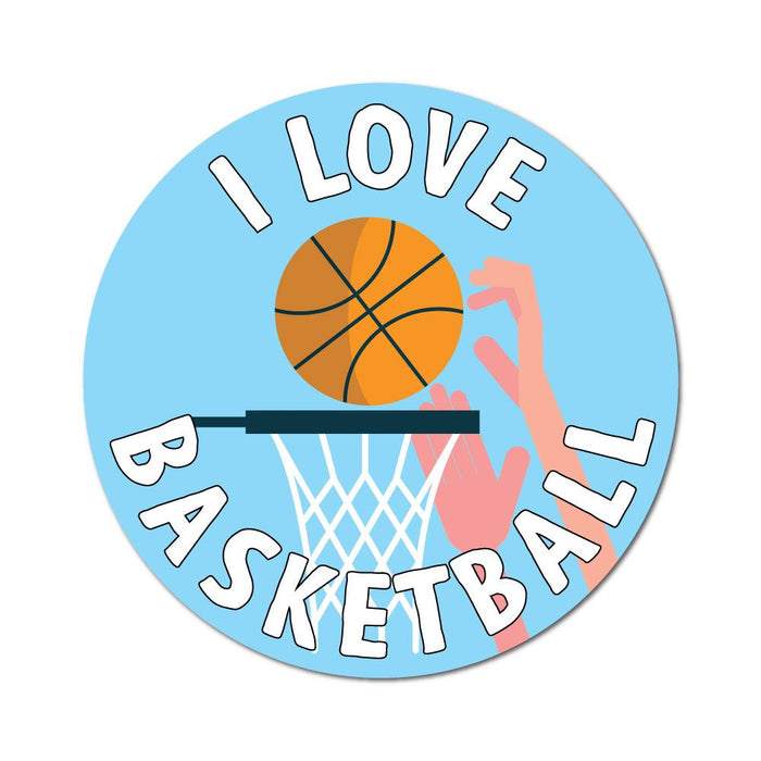 Love Basketball Sticker Decal