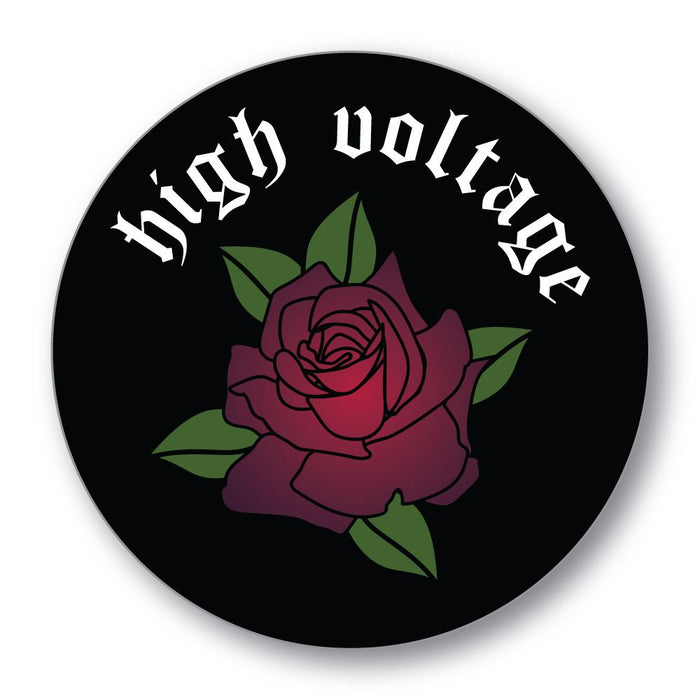 High Voltage Rose Sticker Decal