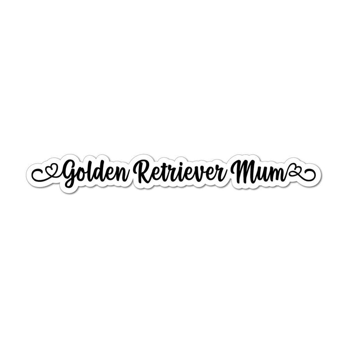 Golden Retriever Mum Laptop Car Sticker Decal