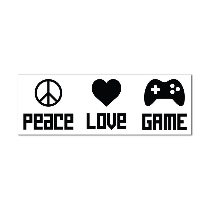 Peace Gaming Love Sticker Decal