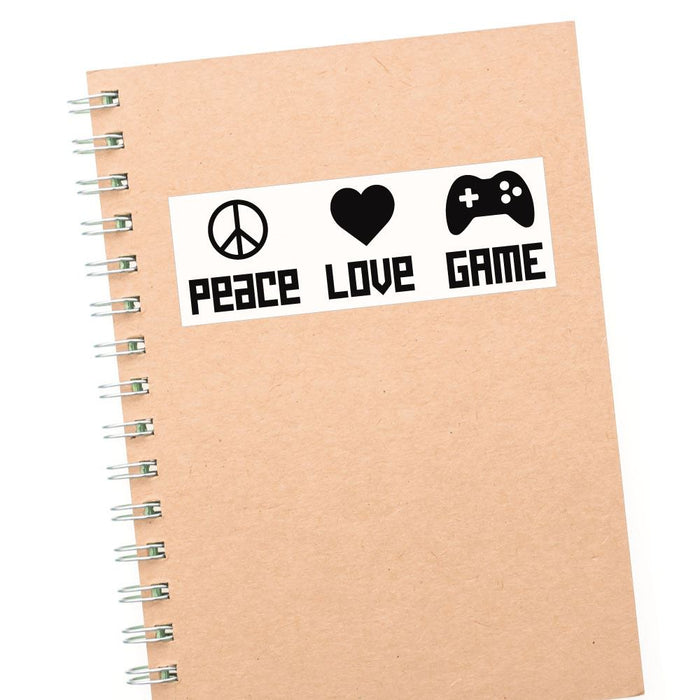 Peace Gaming Love Sticker Decal