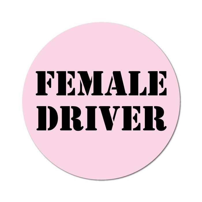 Female Driver Sticker Decal