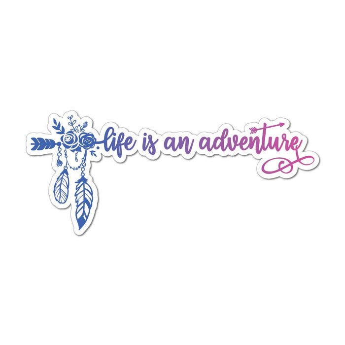 Life Is An Adventure Laptop Car Sticker Decal