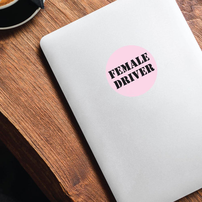 Female Driver Sticker Decal