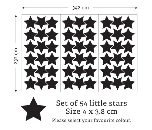 Pattern Little Star (Set Of 54) Wall Sticker